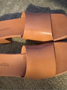 Steve Madden Cognac Slide Mules